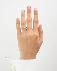 Bezel Set Round Cut Moissanite Eternity Diamond Wedding Band
