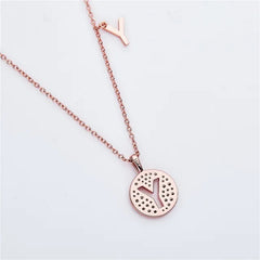 " Y " Letter Moissanite Diamond Necklace for Women