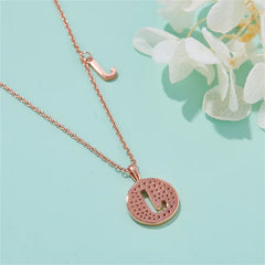 " J " Letter Moissanite Diamond Necklace for Women