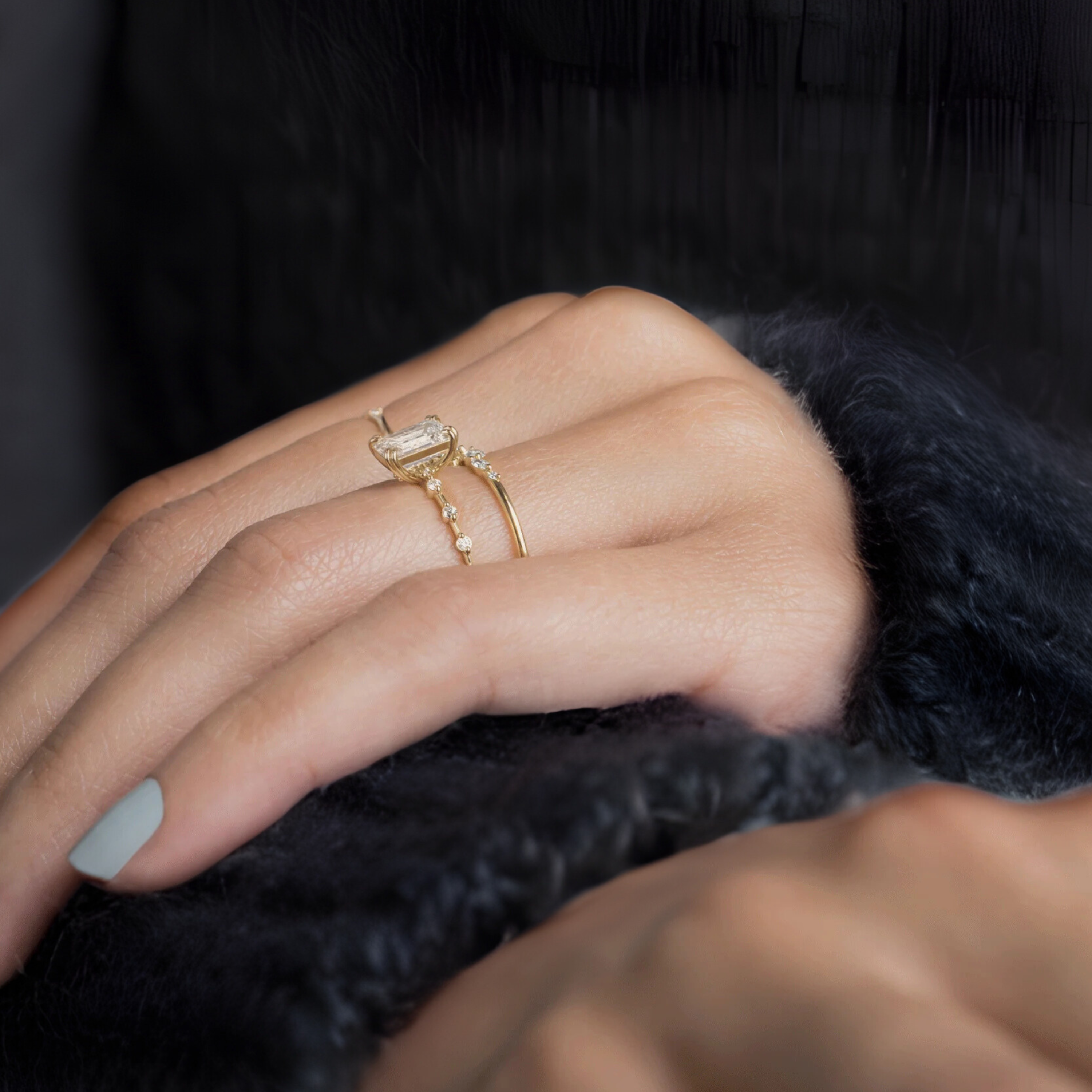 emerald-diamond-engagement-ring-pave-floating-double-prong-model-gemfora-3