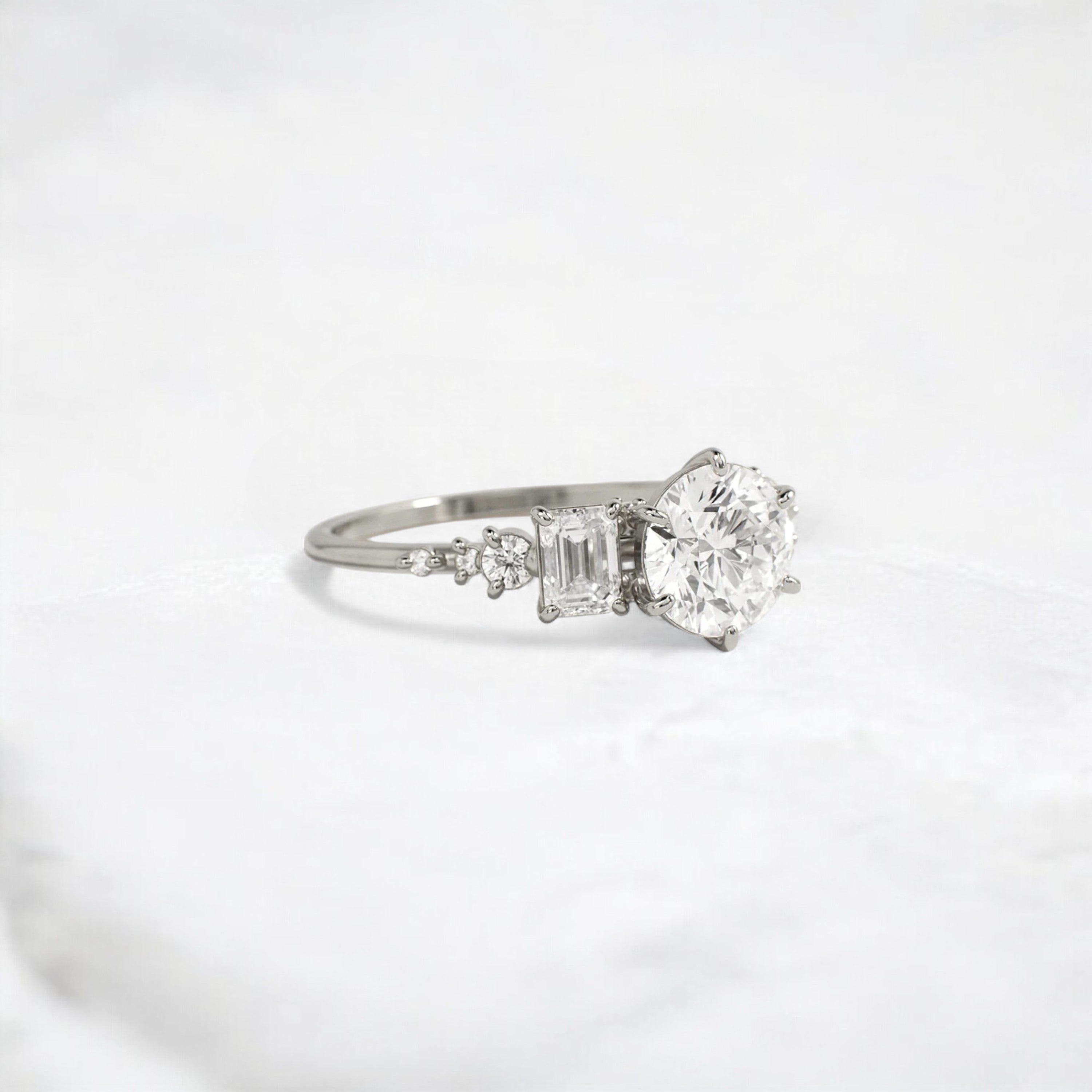 endless-bond-round-moissanite-engagement-promise-ring-1-ct-platinum-gemfora-2