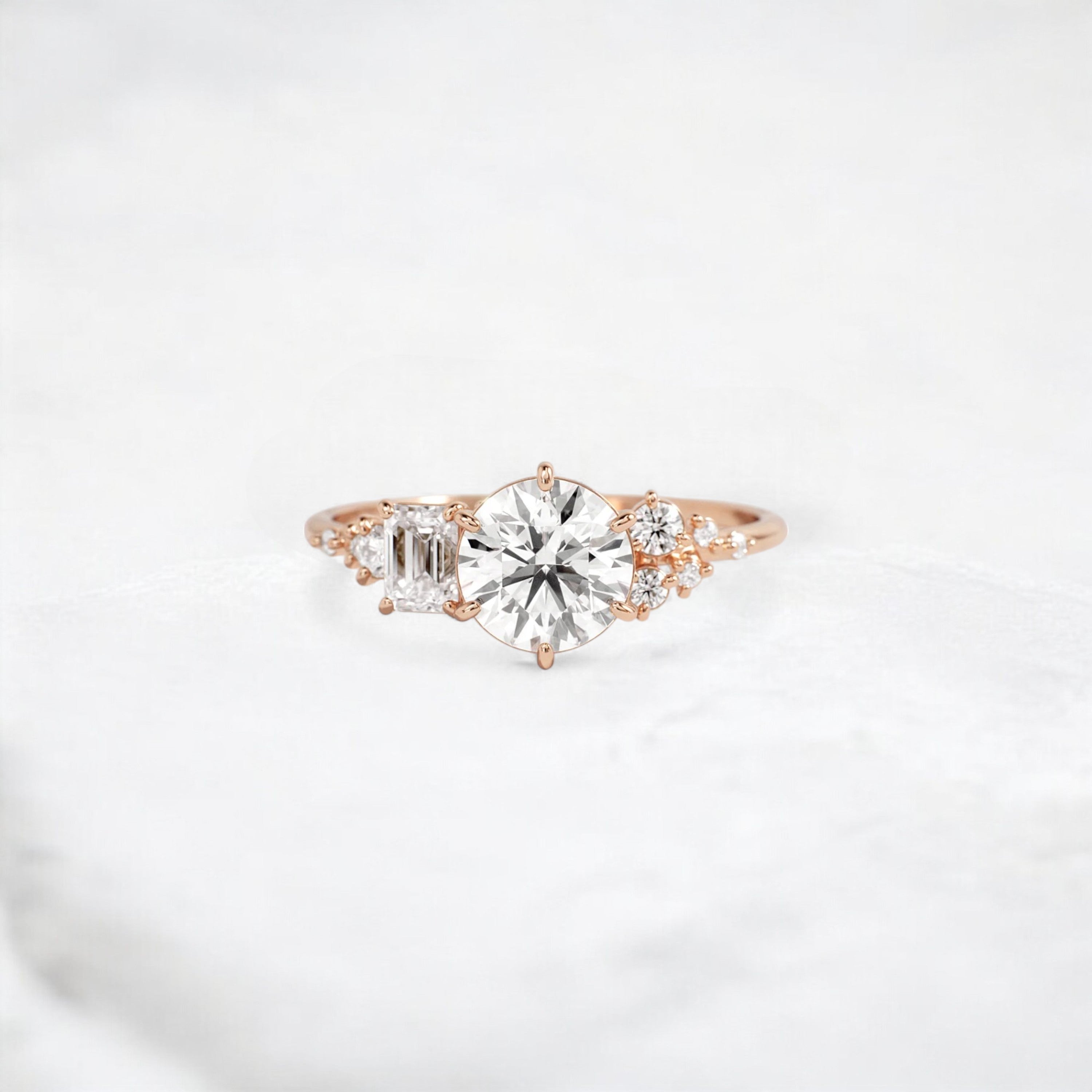 endless-bond-round-moissanite-engagement-promise-ring-1-ct-rose-gold-gemfora-1