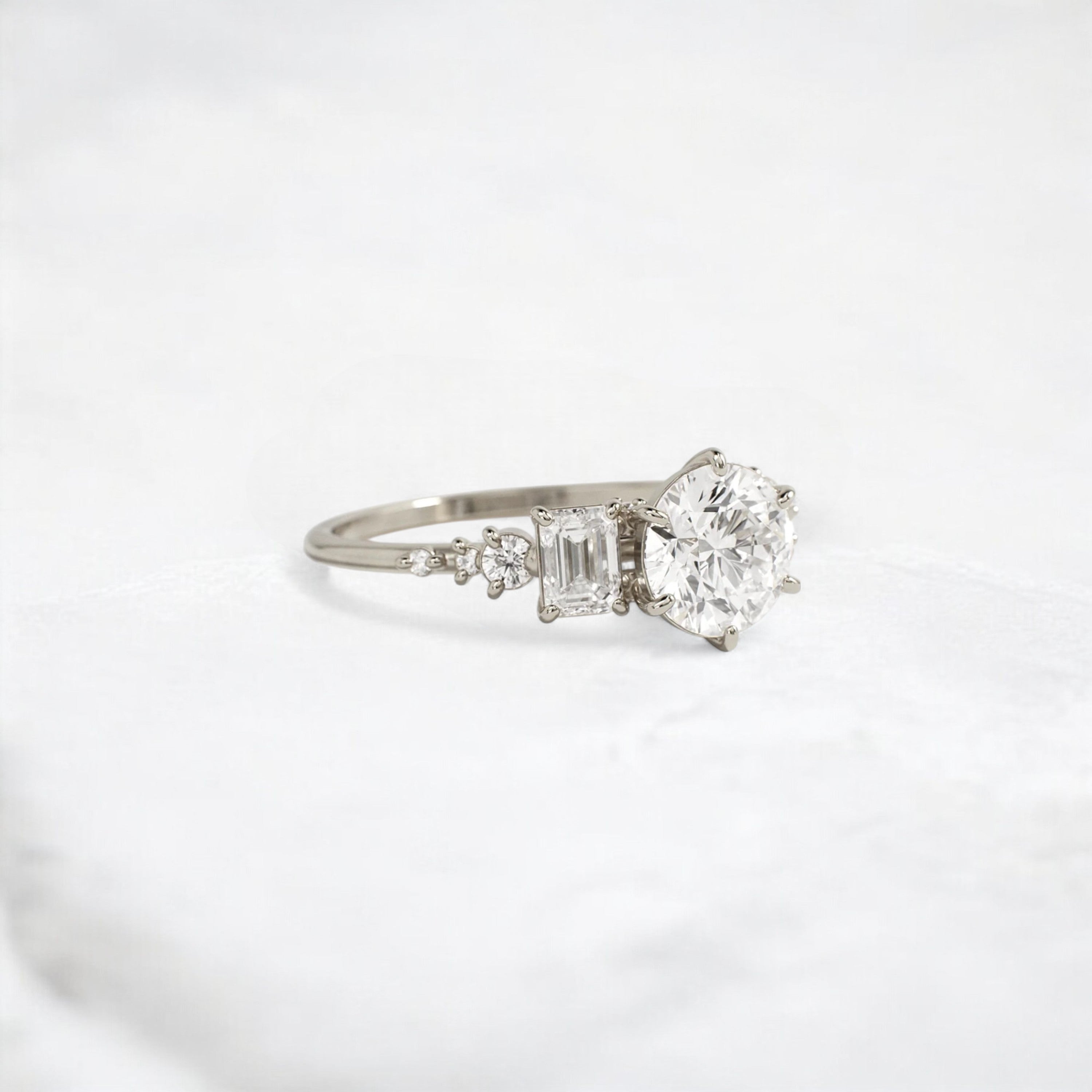 endless-bond-round-moissanite-engagement-promise-ring-1-ct-white-gold-gemfora-2