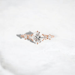 Eternal Glow, Round Cut 2Ct Moissanite Engagement Ring