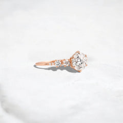 Eternal Glow, Round Cut 2Ct Moissanite Engagement Ring