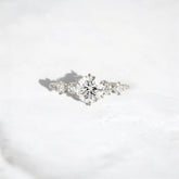 Eternal Glow, Round Cut 2Ct Moissanite Engagement Ring