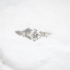 Eternal Glow, Round Cut 2Ct Moissanite Engagement Ring