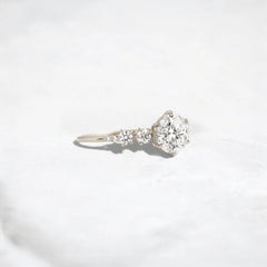 Eternal Glow, Round Cut 2Ct Moissanite Engagement Ring