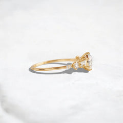 Eternal Glow, Round Cut 2Ct Moissanite Engagement Ring