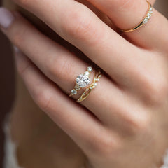 Eternal Glow, Round Cut 2Ct Moissanite Engagement Ring