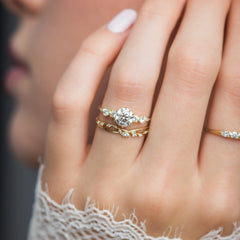 Eternal Glow, Round Cut 2Ct Moissanite Engagement Ring