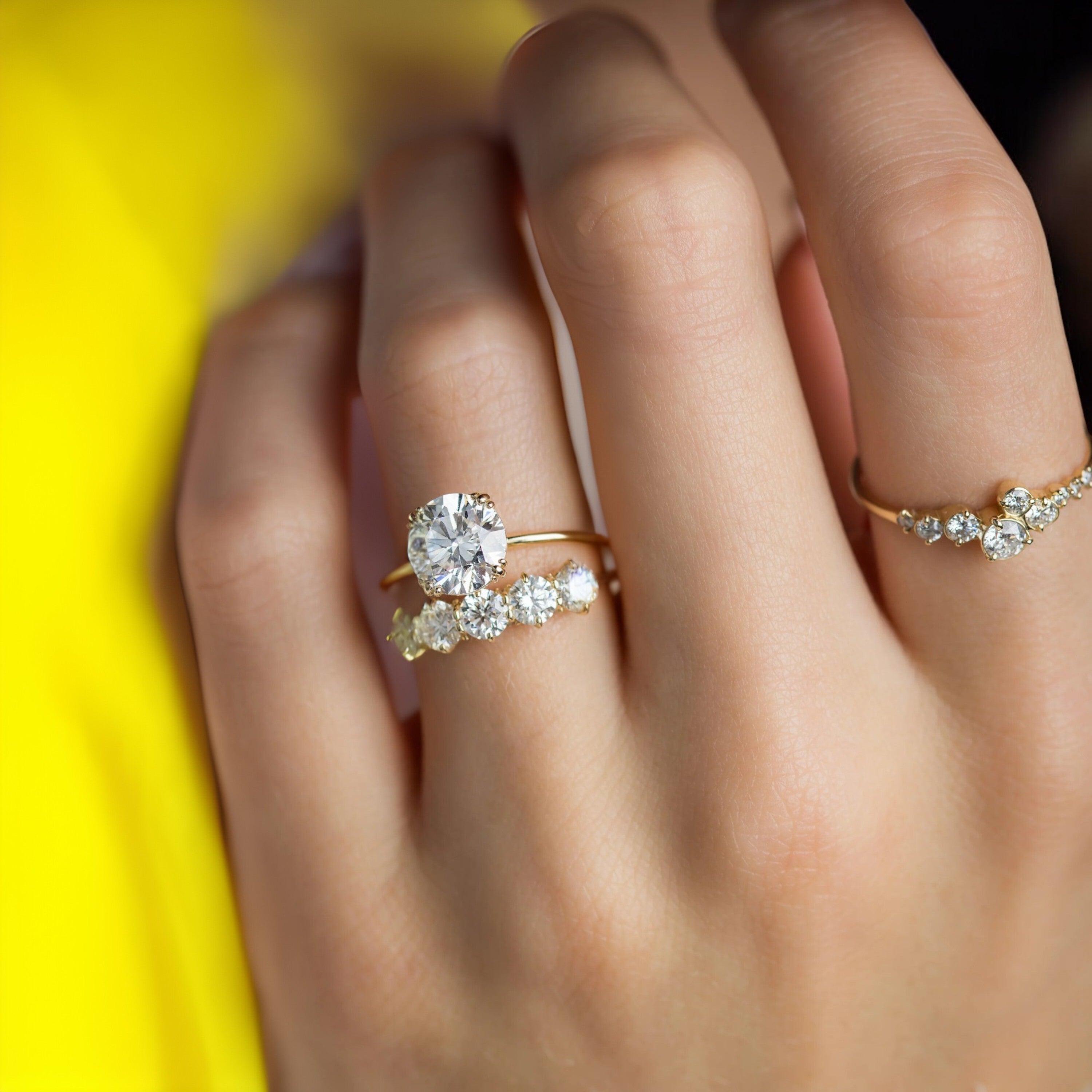 eternal-light-round-cut-moissanite-ring-4-prong-in-gold-shine-model-gemfora-1