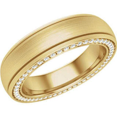 3MM Moissanite Eternity Men's Wedding Band