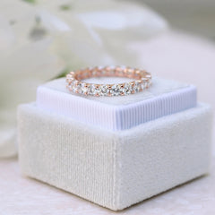 2.7mm Round Brilliant Cut Full Eternity Diamond Wedding Band