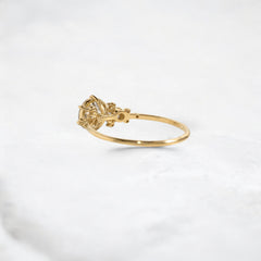 golden-bloom-round-moissanite-engagement-cluster-ring-1-ct-yellow-gemfora-3