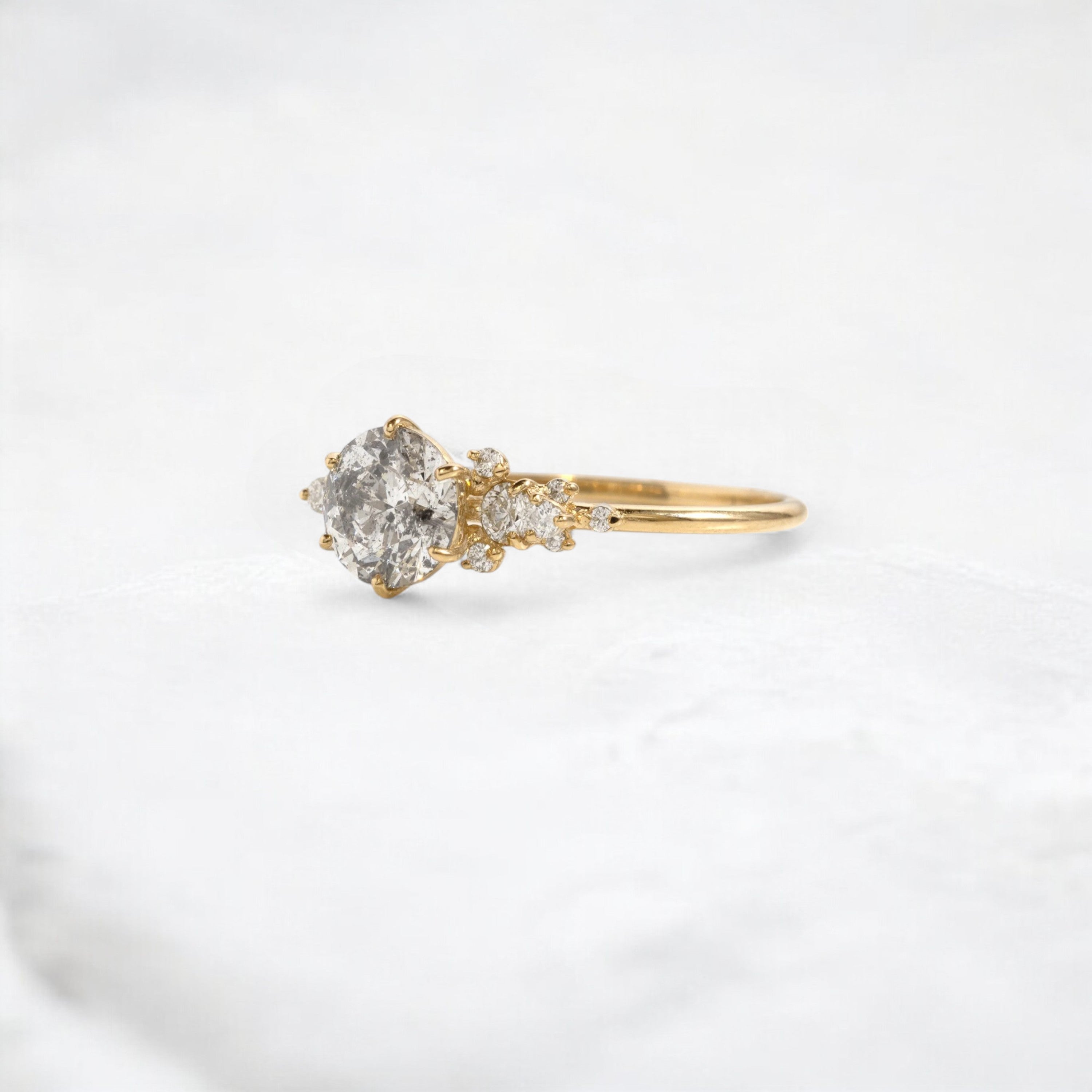 golden-bloom-round-moissanite-engagement-cluster-ring-1-ct-yellow-gold-gemfora-2