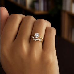 golden-dawn-round-cut-heartbeat-moissanite-engagement-ring-model-gemfora-1