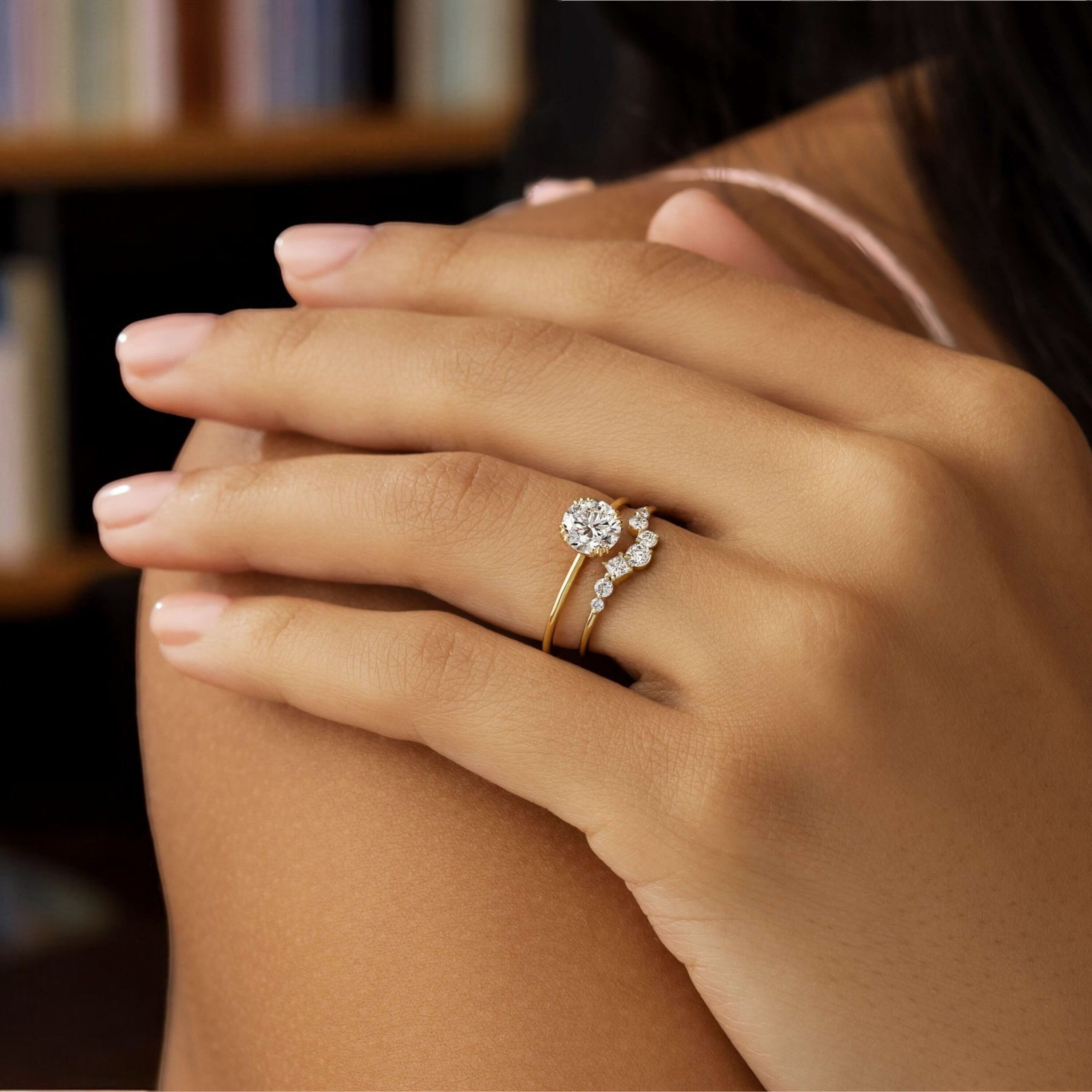golden-dawn-round-cut-heartbeat-moissanite-engagement-ring-model-gemfora-4