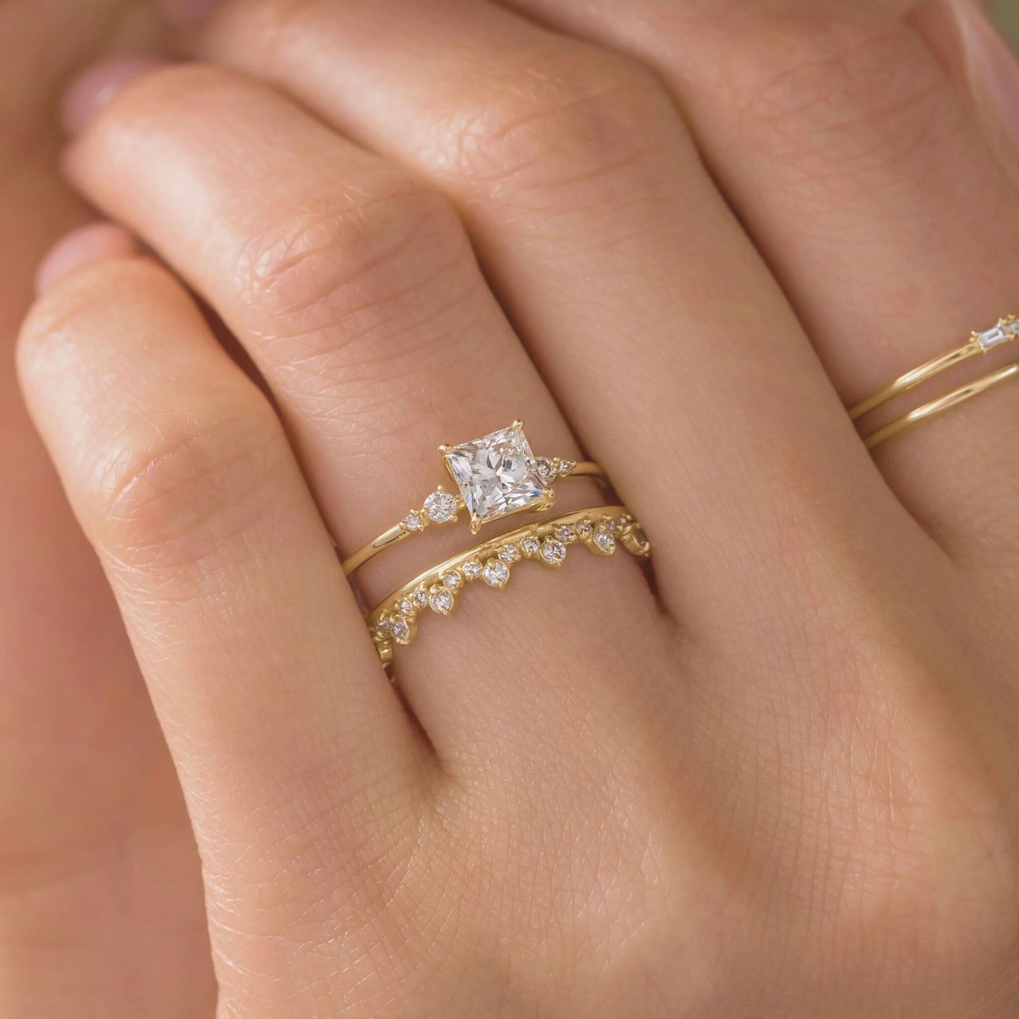 handcrafted-2.0ctw-princess-cut-moissanite-engagement-ring-with-accent-diamonds-rose-gold-gemfora-12