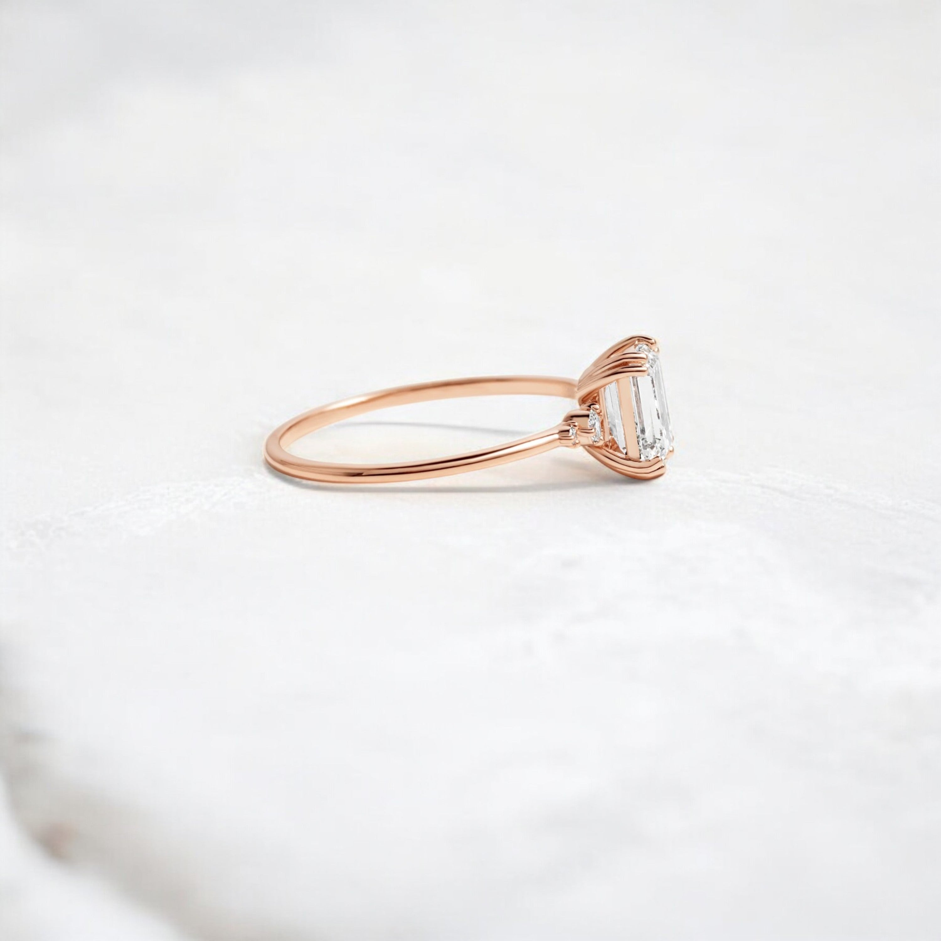 handmade-cluster-emerald-double-prong-moissanite-engagement-ring-1-01-rose-gold-gemfora-3