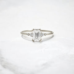 handmade-cluster-emerald-double-prong-moissanite-engagement-ring-1-01-white-gold-gemfora-1