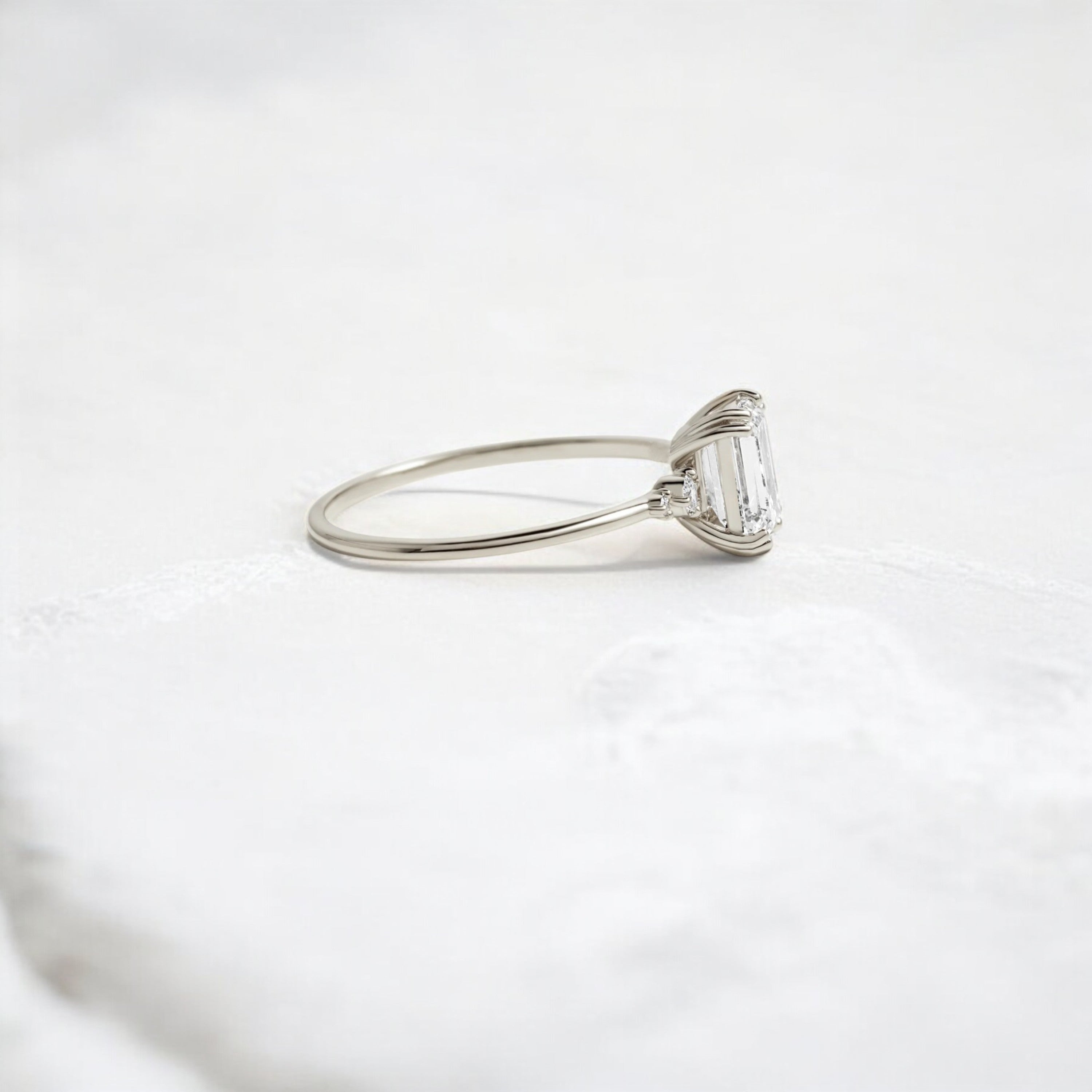 handmade-cluster-emerald-double-prong-moissanite-engagement-ring-1-01-white-gold-gemfora-3