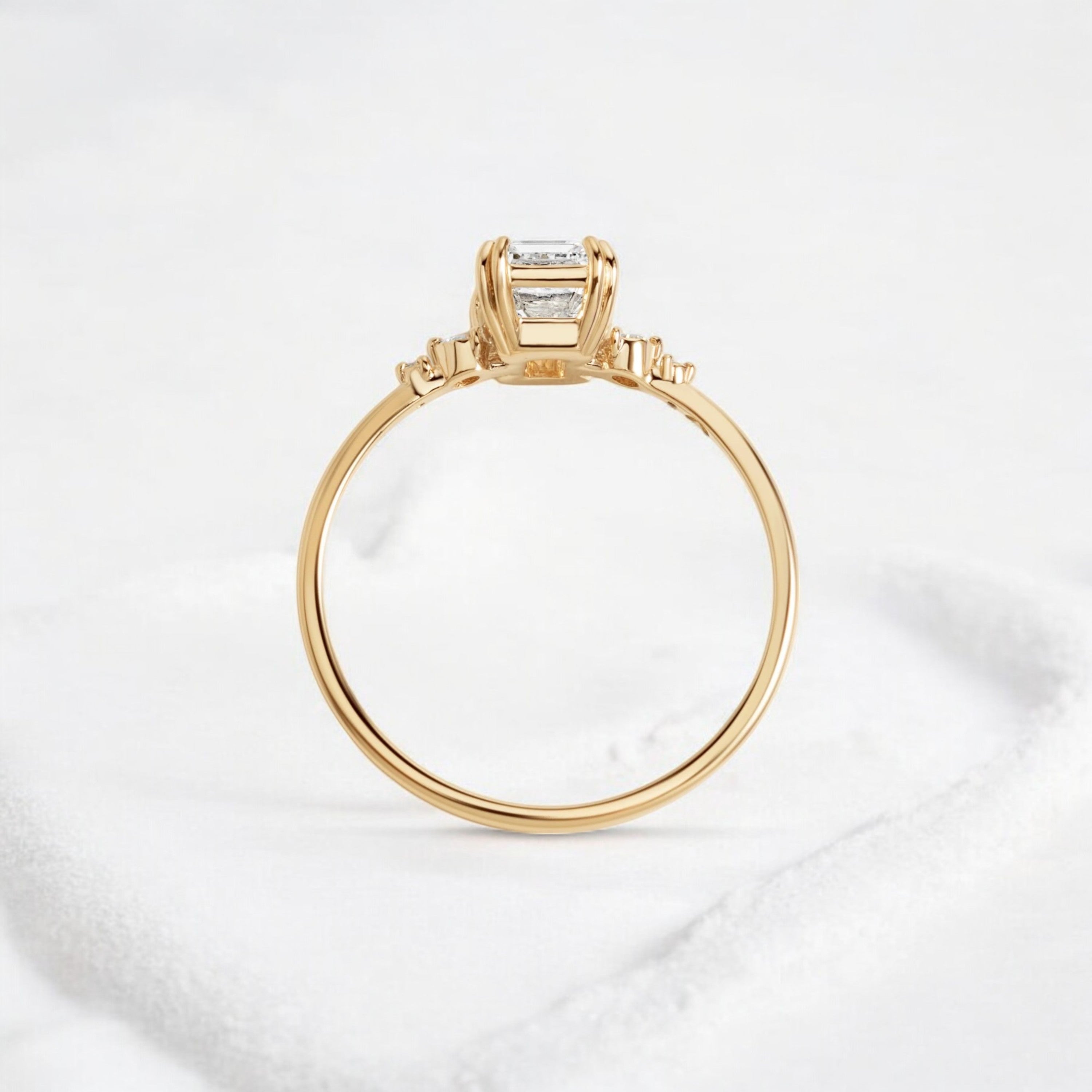 handmade-cluster-emerald-double-prong-moissanite-engagement-ring-1-01-yellow-gold-gemfora-4