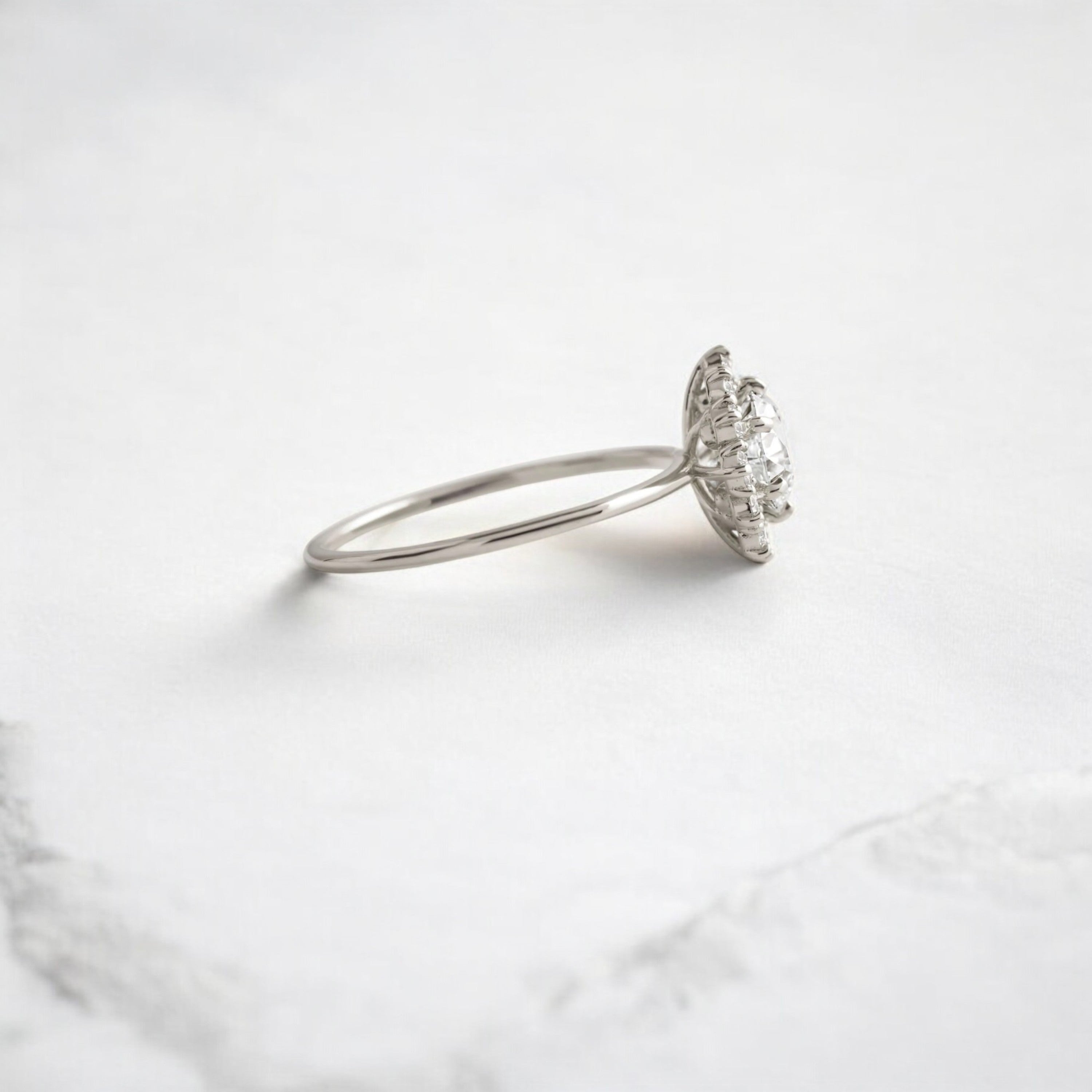 handmade-round-cut-1-ct-moissanite-sunflower-halo-engagement-ring-platinum-gemfora