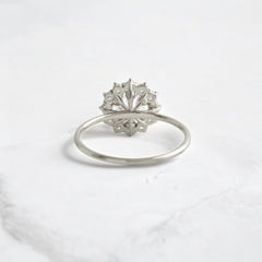 handmade-round-cut-1-ct-moissanite-sunflower-halo-engagement-ring-platinum-gemfora