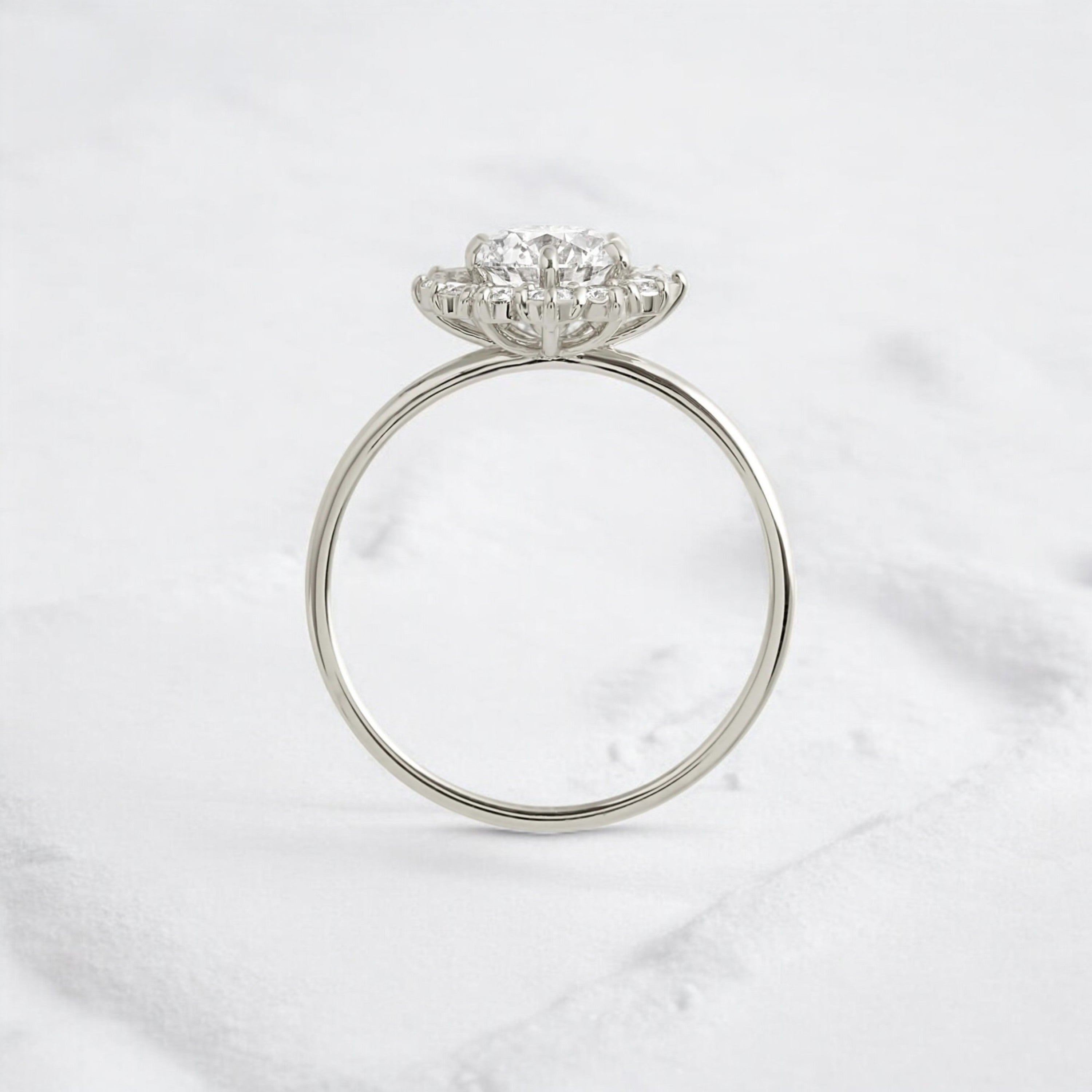 handmade-round-cut-1-ct-moissanite-sunflower-halo-engagement-ring-platinum-gemfora