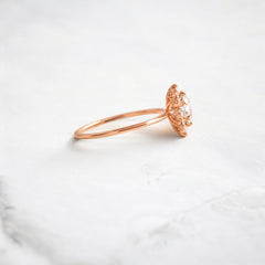handmade-round-cut-1-ct-moissanite-sunflower-halo-engagement-ring-rose-gold-gemfora