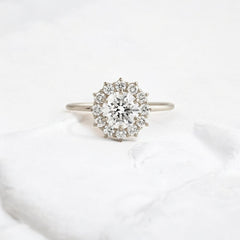 handmade-round-cut-1-ct-moissanite-sunflower-halo-engagement-ring-white-gold-gemfora