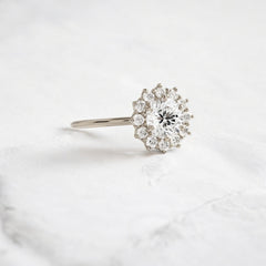 handmade-round-cut-1-ct-moissanite-sunflower-halo-engagement-ring-white-gold-gemfora