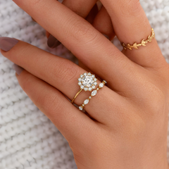 handmade-round-cut-1-ct-moissanite-sunflower-halo-engagement-ring-yellow-gold-gemfora