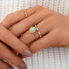 handmade-round-cut-1-ct-moissanite-sunflower-halo-engagement-ring-yellow-gold-gemfora