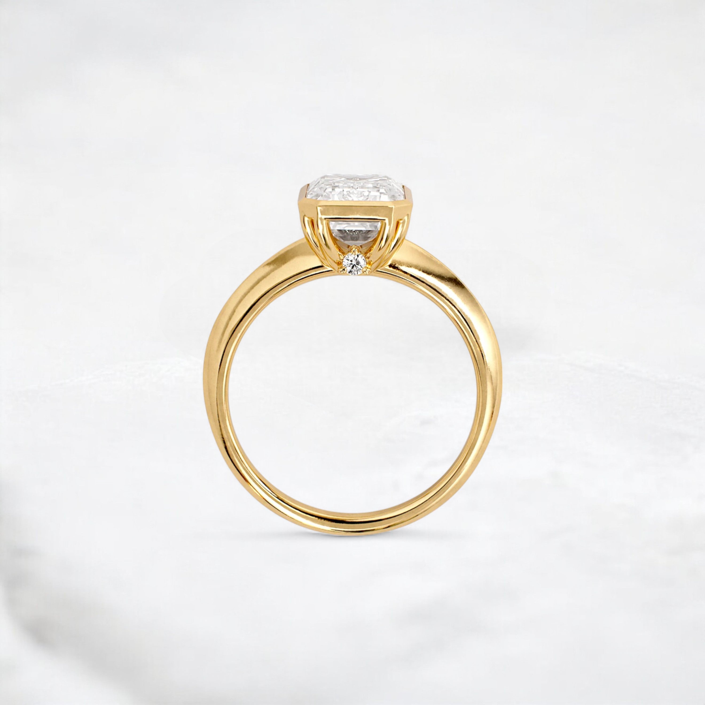 hidden-muse-emerald-glow-bezel-moissanite-engagement-ring-3-ct-yellow-gold-gemfora-4