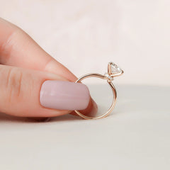 1.50CT Round Cut Solitaire Unique Hidden Halo Engagement Ring