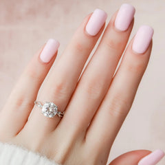 2.50CT Twig Round Moissanite Nature Inspired Branch Engagement Ring