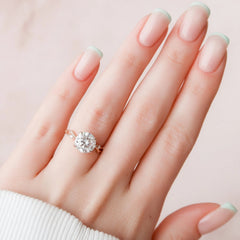 2.50CT Twig Round Moissanite Nature Inspired Branch Engagement Ring