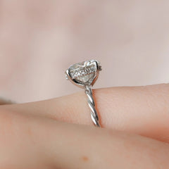 2.50CT Round Cut Braided Infinite Moissanite Engagement Ring