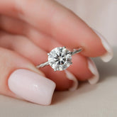 2.50CT Round Cut Braided Infinite Moissanite Engagement Ring