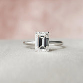 Emerald Hidden Halo 2.0CT Lab-Grown Diamond Engagement Solitaire Ring