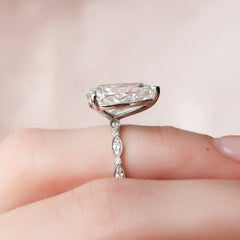 4.50CT Pear Cut Moissanite Diamond Vintage Engagement Ring