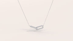 Infinity Interlinked Moissanite Diamond Circle Necklace for Women