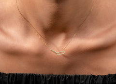 Infinity Interlinked Moissanite Diamond Circle Necklace for Women