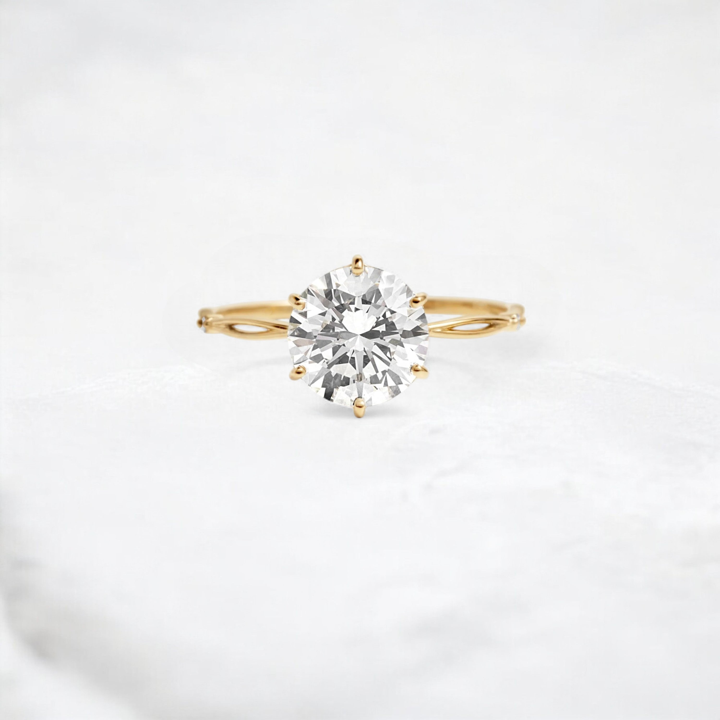 infinity-glow-round-moissanite-engagement-eternal-pave-ring-2-ct-yellow-gold-gemfora-1