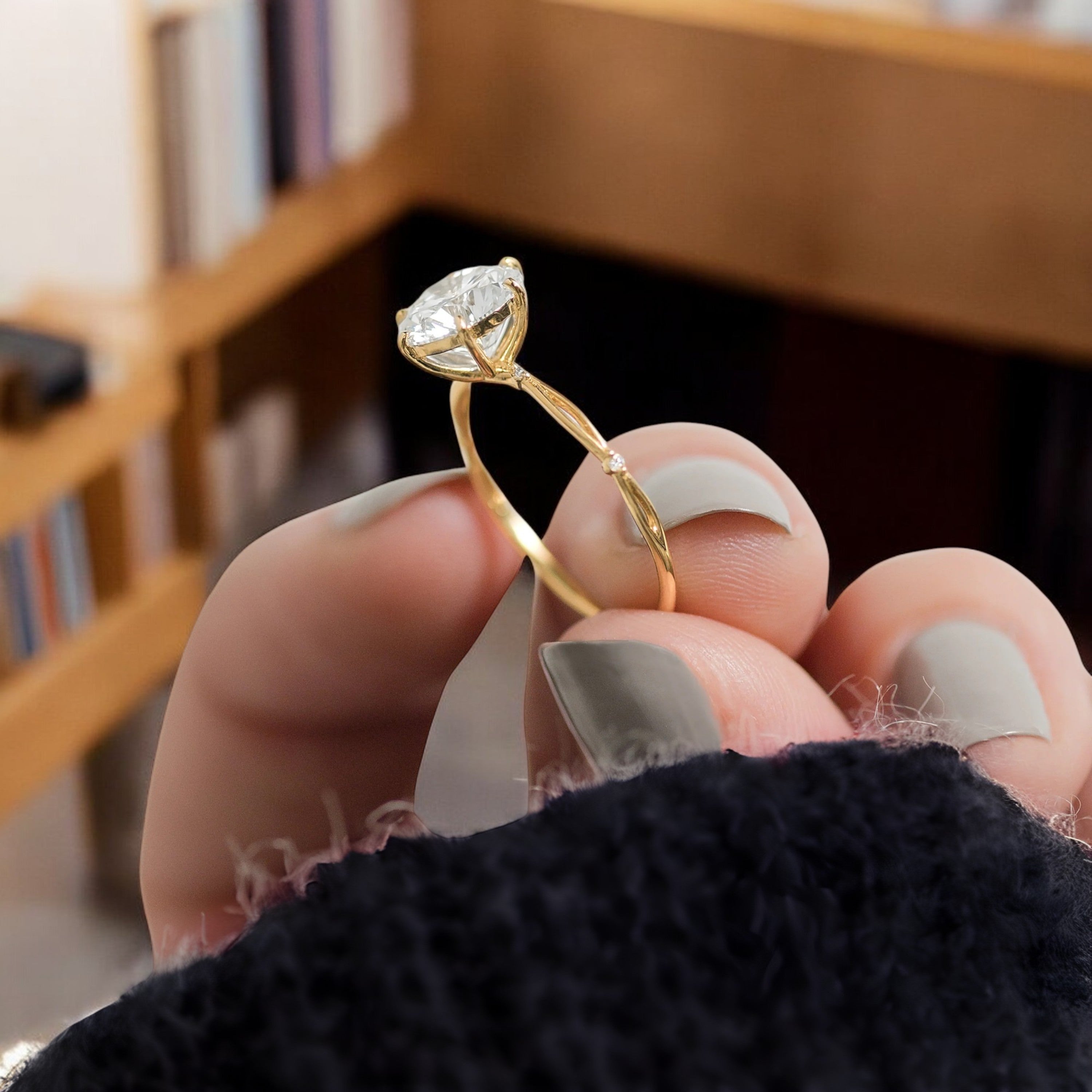 infinity-glow-round-moissanite-engagement-eternal-pave-ring-model-gemfora-5