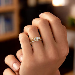 luna-light-round-sparkle-moissanite-engagement-ring-model-yellow-gold-gemfora-3