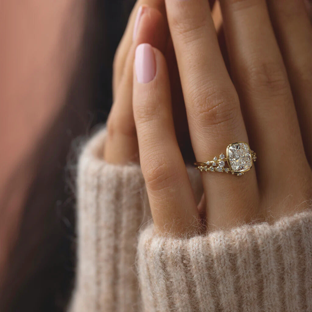 lustrous-cluster-2ct-cushion-cut-bezel-engagement-ring-2