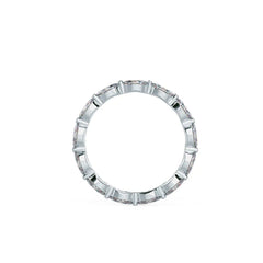 Marquis Cut Moissanite Full Eternity Wedding Band